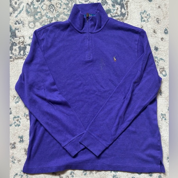 Ralph Lauren Other - Ralph Lauren Polo Purple Estate Rib Sweater